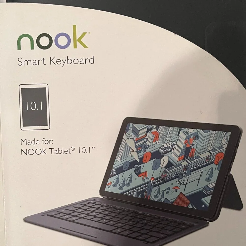 Barnes & Noble Nook Cover Stand Black‎ -Samsung Galaxy Tab E Nook Case (new/x)